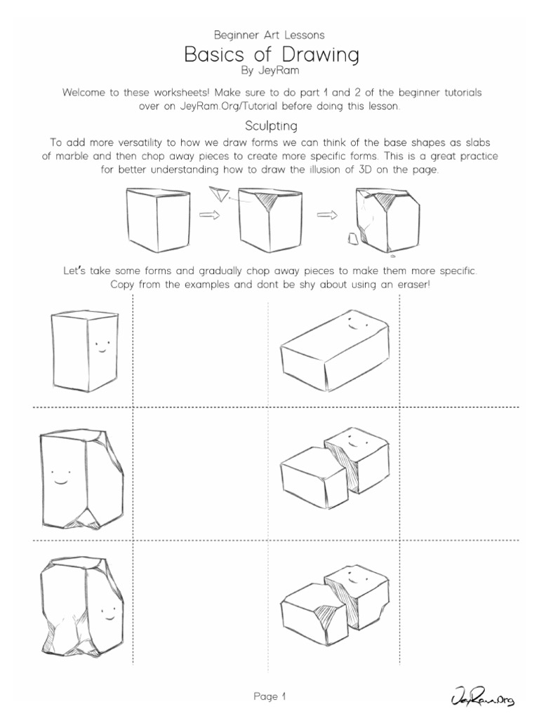 Beginner+Art+Lesson+ +Sculpting+by+JeyRam | PDF