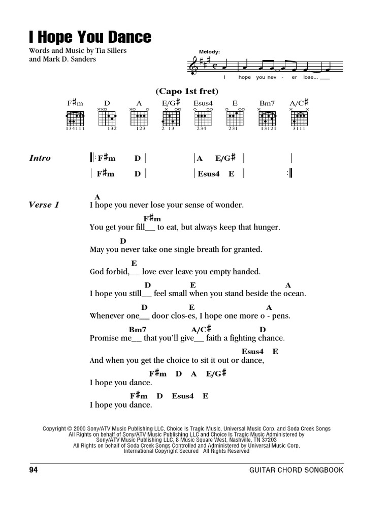 I hope you dance pdf