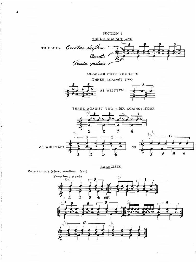 8th Note Triplets in Changing Meters | PDF