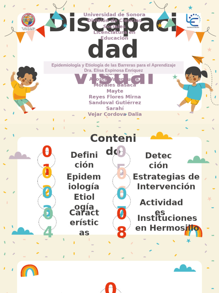 Epidemiología y Etiología de la Discapacidad Visual | PDF | Ojo humano ...