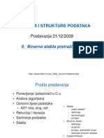 9 - Binarna Stabla Pretrazivanja