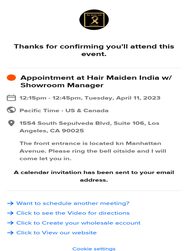 Calendly Hair Maiden India PDF
