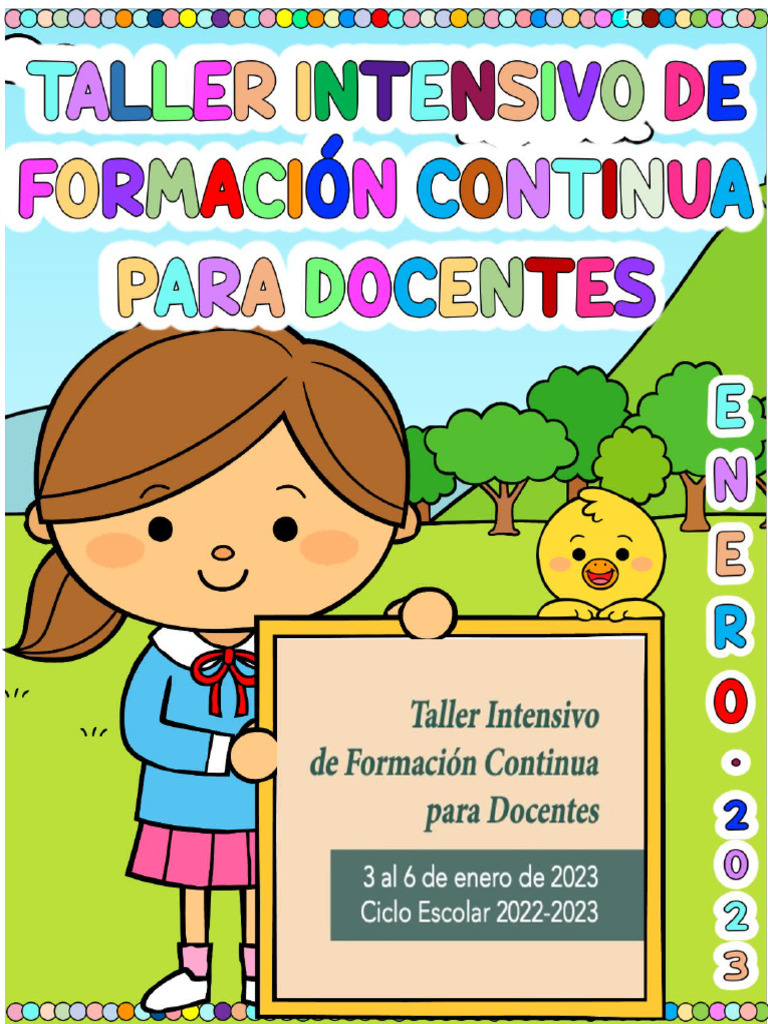 Taller de Formación Continua Docente 2023 | PDF | Plan de estudios ...