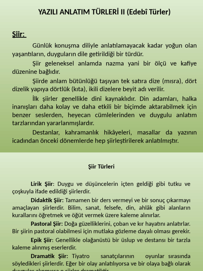 YazÄ Lä AnlatÄ M TÃ Rleri II | PDF