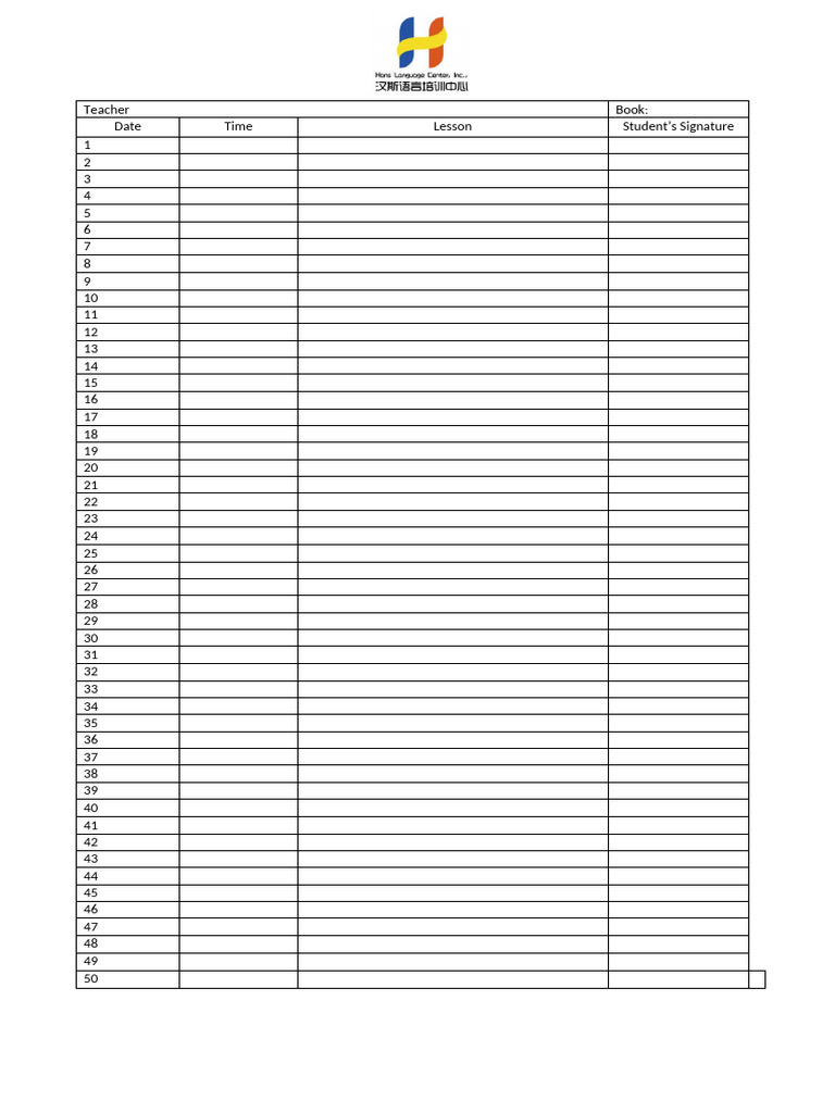 Teachers class record pdf