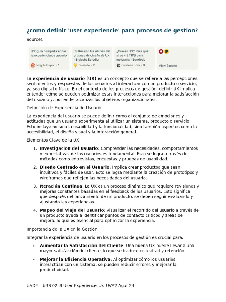 UX en Procesos de Gestión | PDF | Experiencia de usuario | Usabilidad