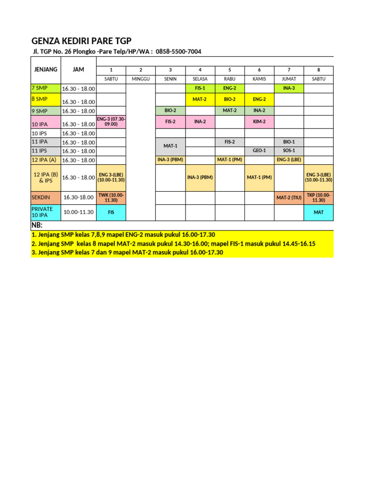 Jadwal Februari 2025 Pdf