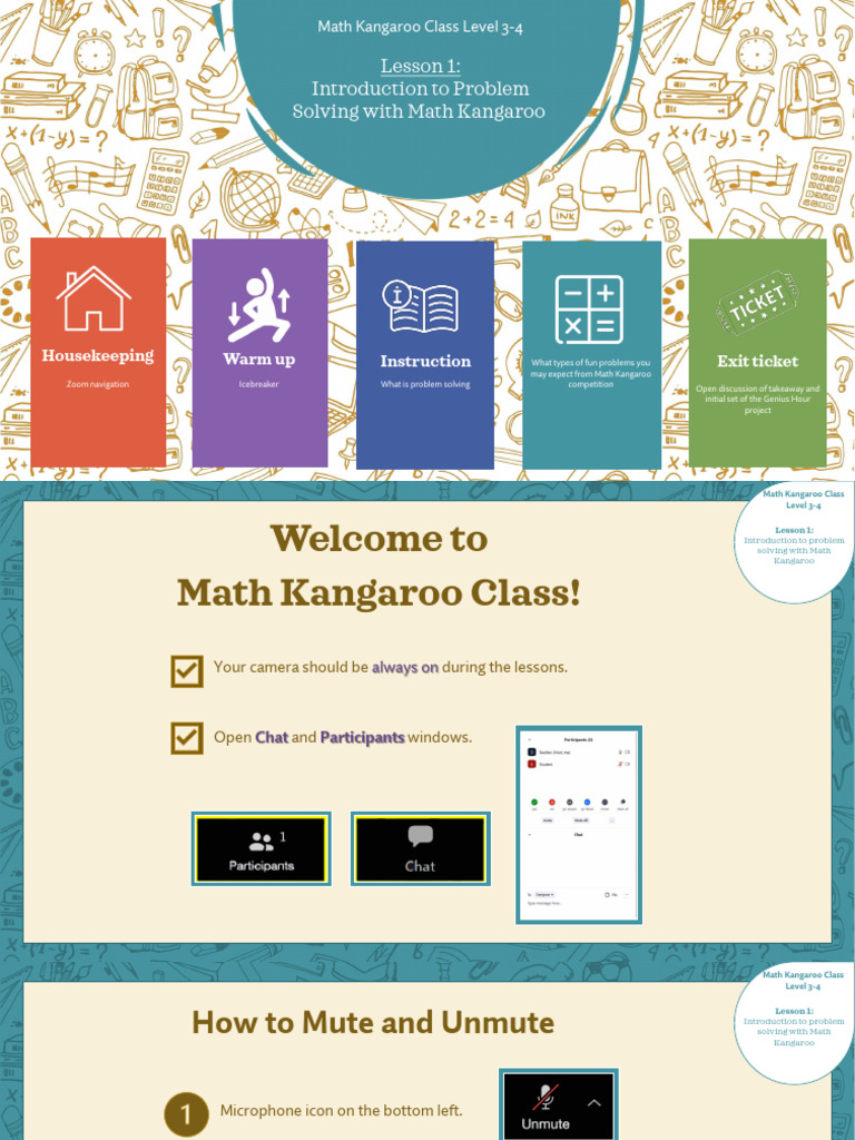 Math Kangaroo Level 3-4 Problem Solving | PDF | Mathematics | Thought