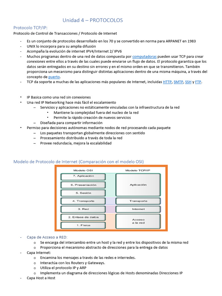Protocolo TCP/IP y Direccionamiento IPv4 | PDF | Dirección IP ...