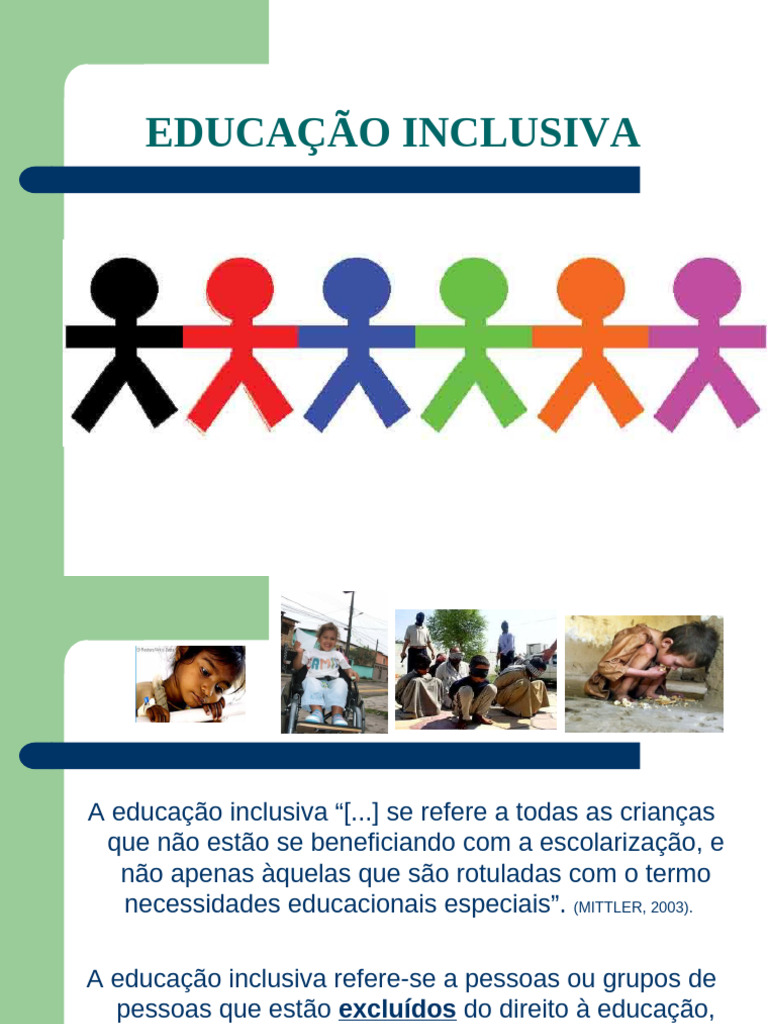 Educação Inclusiva: Princípios e Práticas | PDF | Inclusão (Educação ...