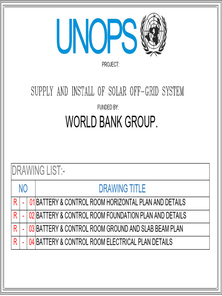 All Lots - Drawing - Batteries & Control Room 7X5 | PDF | Building ...