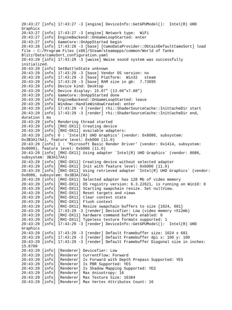 Blitz-Logs 20231223174327 | PDF | Reflection (Physics) | System Software