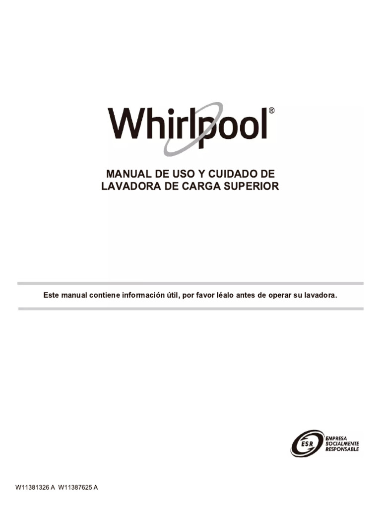 Www Whirlpool Com Manual En Espanol