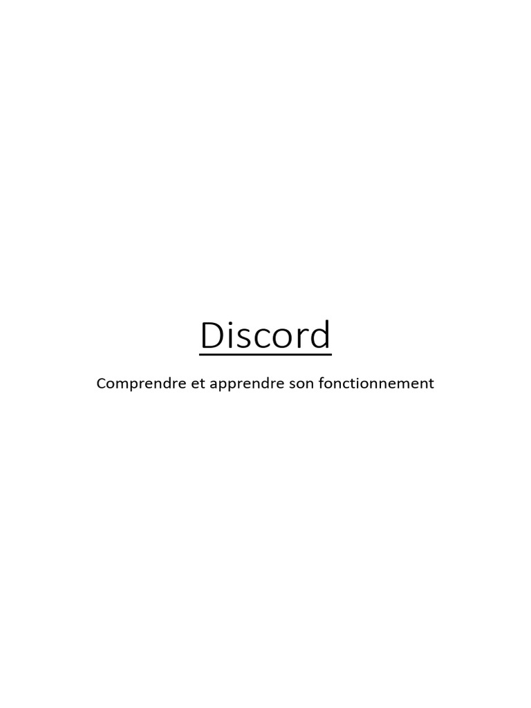 Guide pratique de Discord | PDF | Informatique | Logiciel