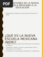 Estructura Curricular de la NEM 2022 | PDF | Plan de estudios | Enseñando