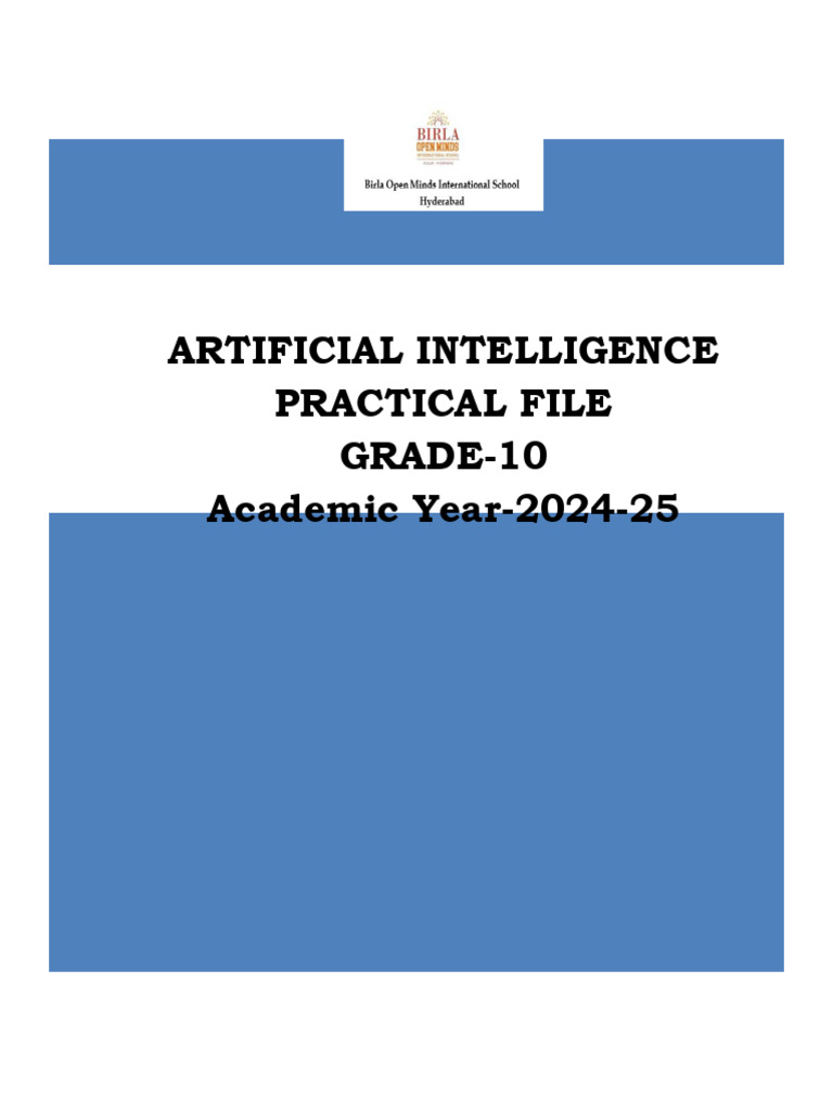 24-25 Gr-10-Ai Practical File Python Term-1 and Term-2!24!25 2 | PDF ...