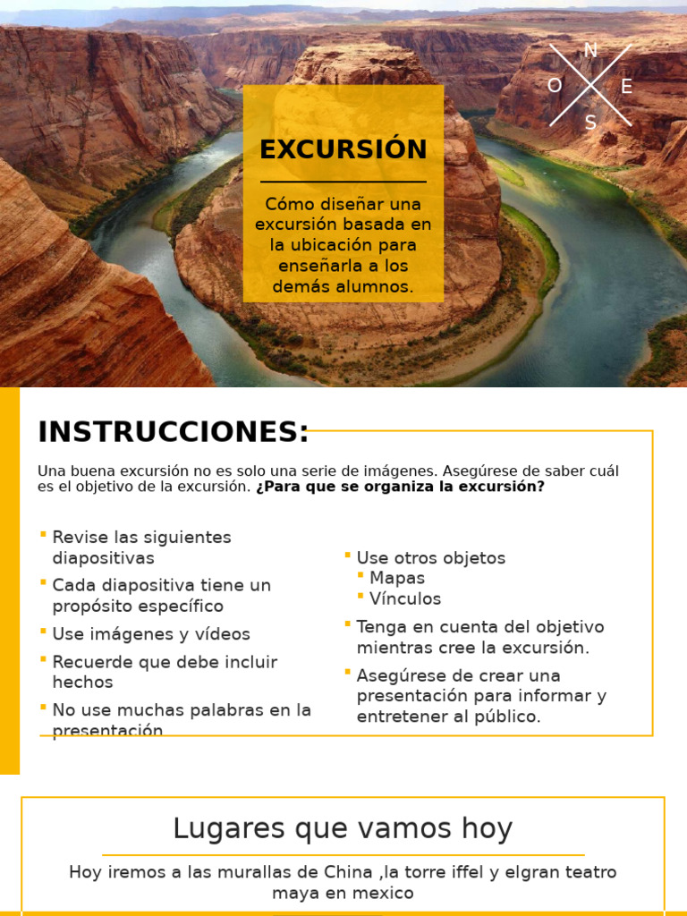 Diseño de Excursiones Educativas | PDF