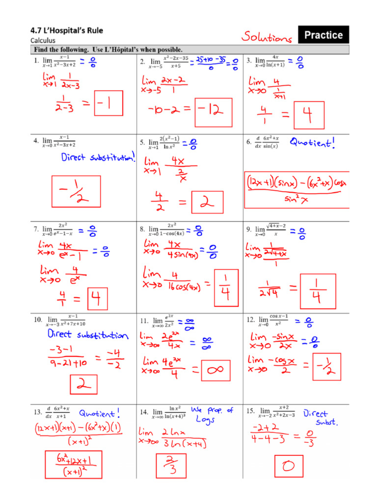 Calc 4.7 Solutions | PDF