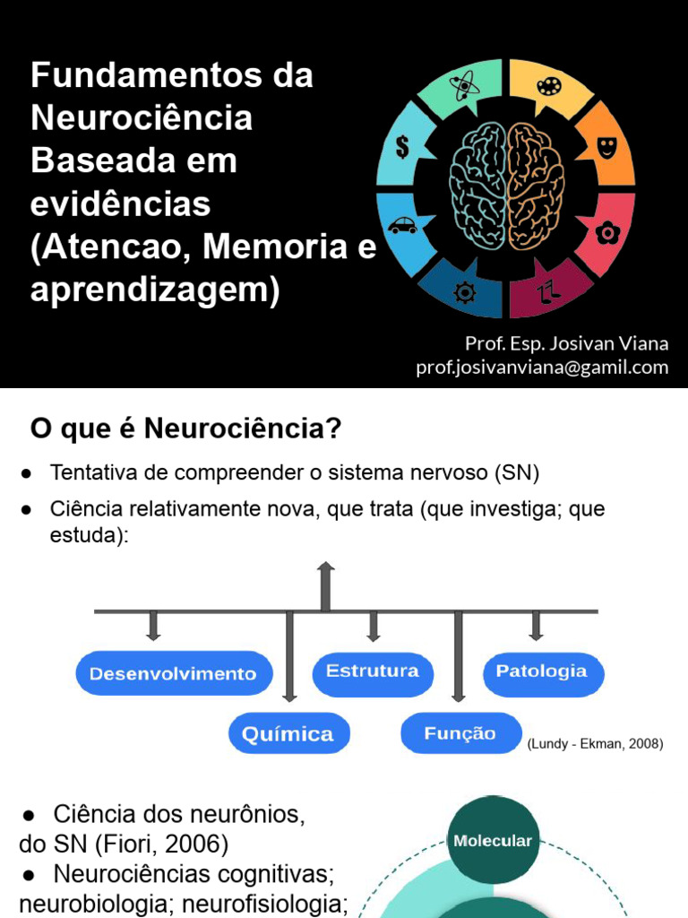 Fundamentos da Neurociência e Aprendizagem | PDF | Aprendizado | Memória