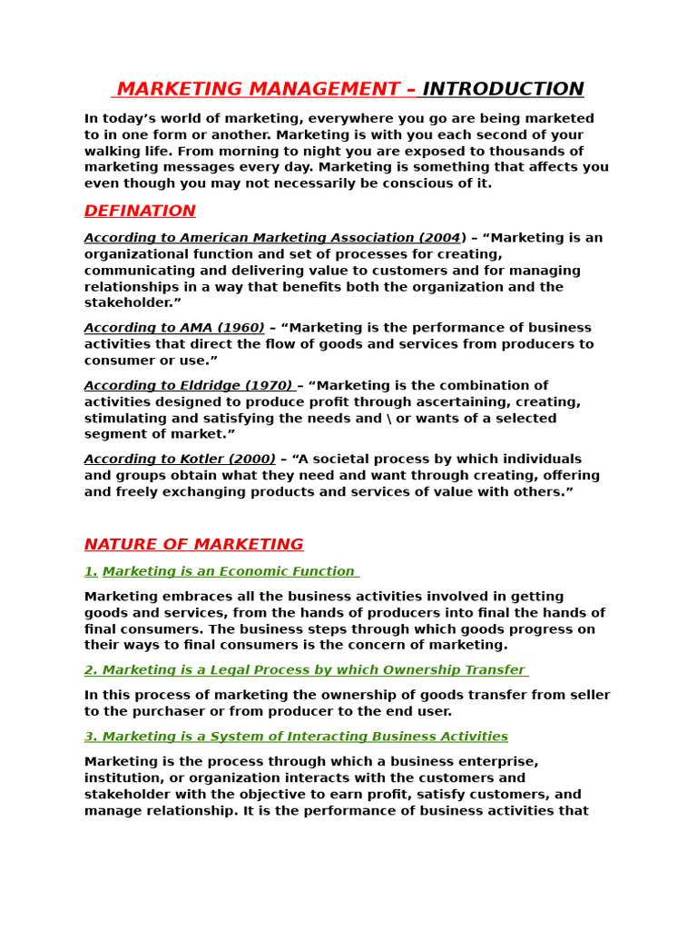 Marketing Management | PDF | Marketing | Brand