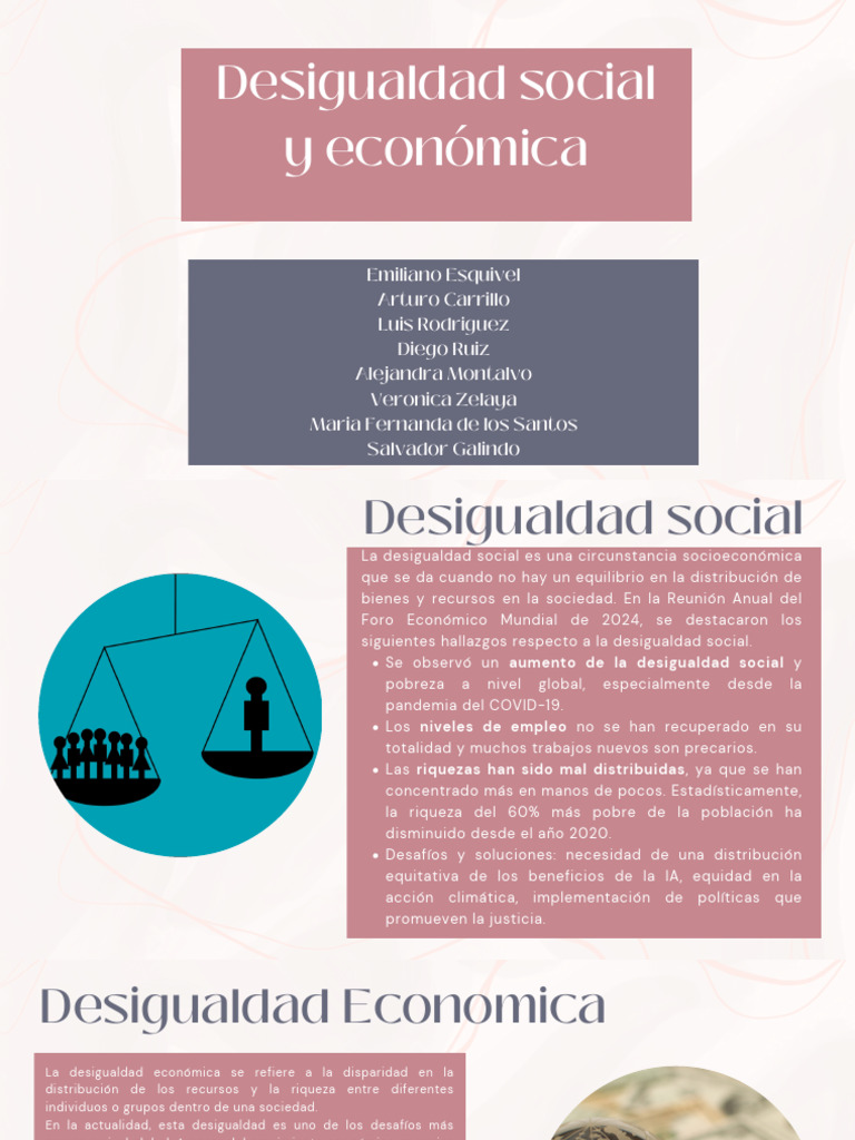 Desigualdad Social y Económica | PDF | Desigualdad social ...