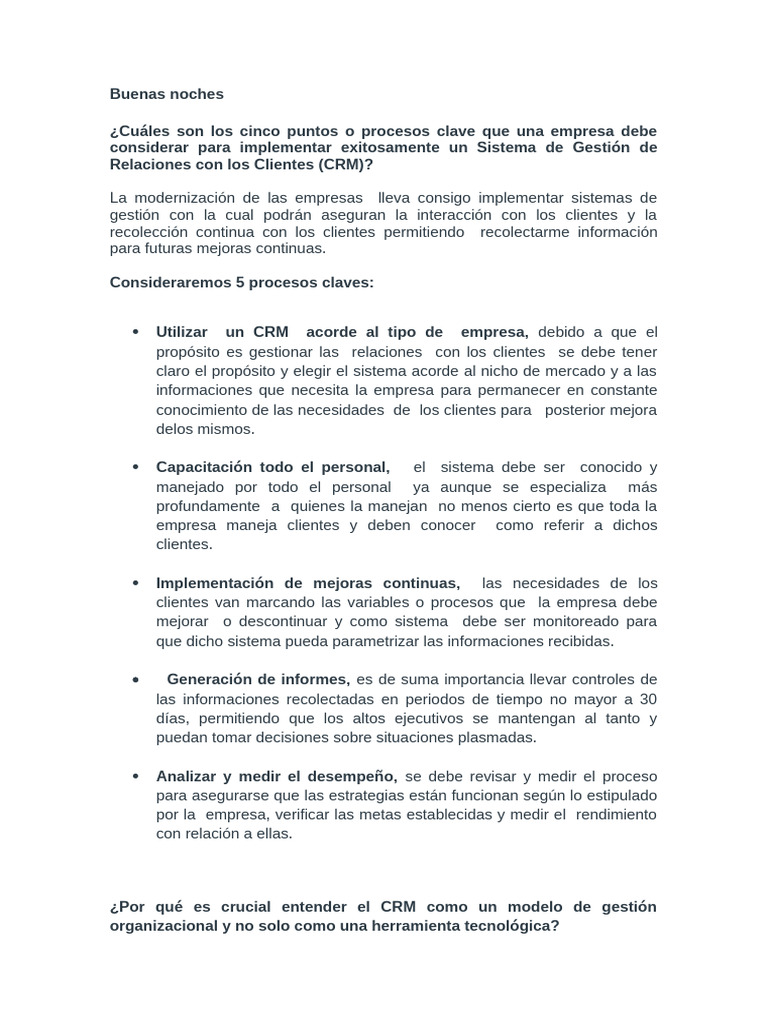 Foro 4 | PDF | Gestión de la relación con el cliente | Business