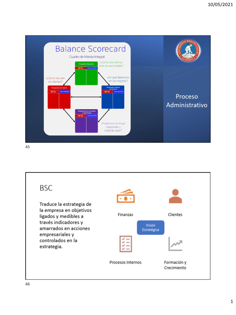 Implementación del Balance Score Card | PDF | Business | Negocios ...