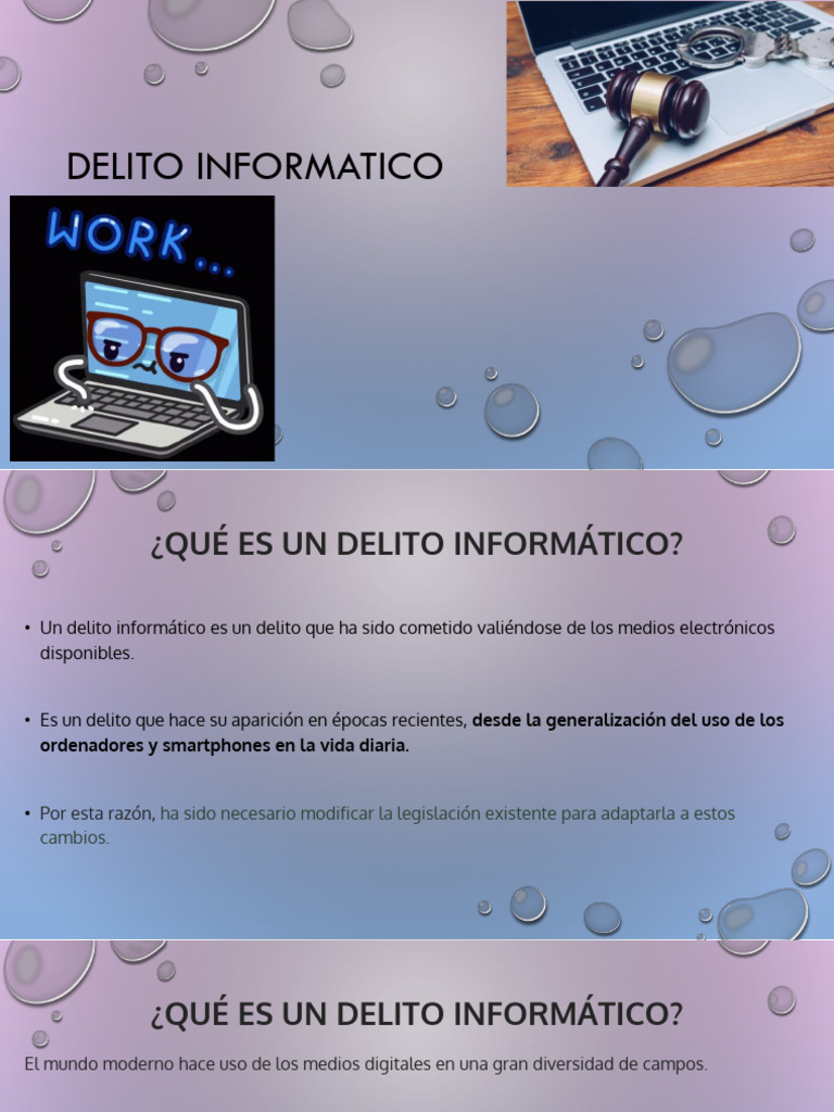 Delito Informatico | PDF | Cibercrimen | ciberespacio