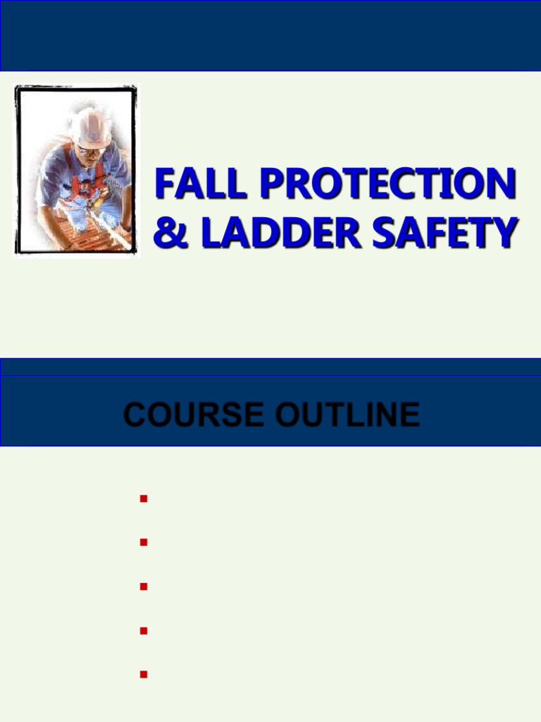 August - Fall Protection & Ladder Safety | PDF | Ladder | Safety