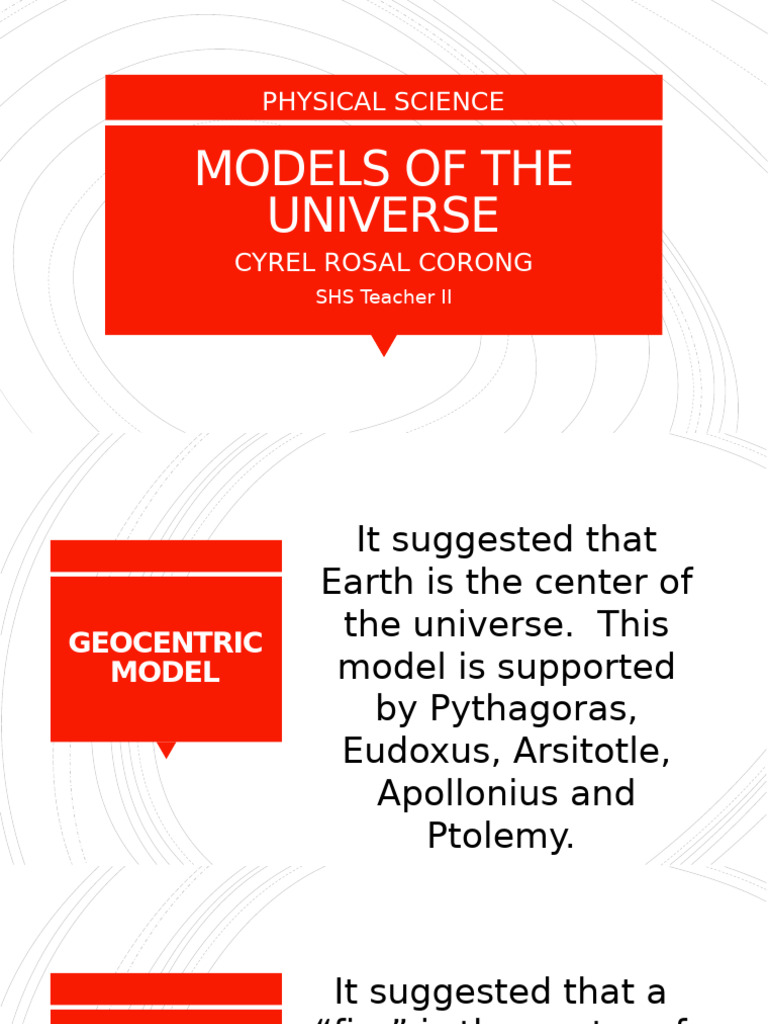 Models of The Universe | PDF | Johannes Kepler | Astronomy