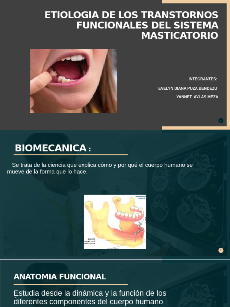 Etiología de Trastornos Masticatorios | PDF | Odontología