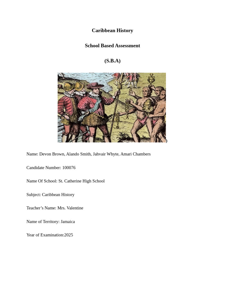 Caribbean History Pdf European Colonization Of The Americas