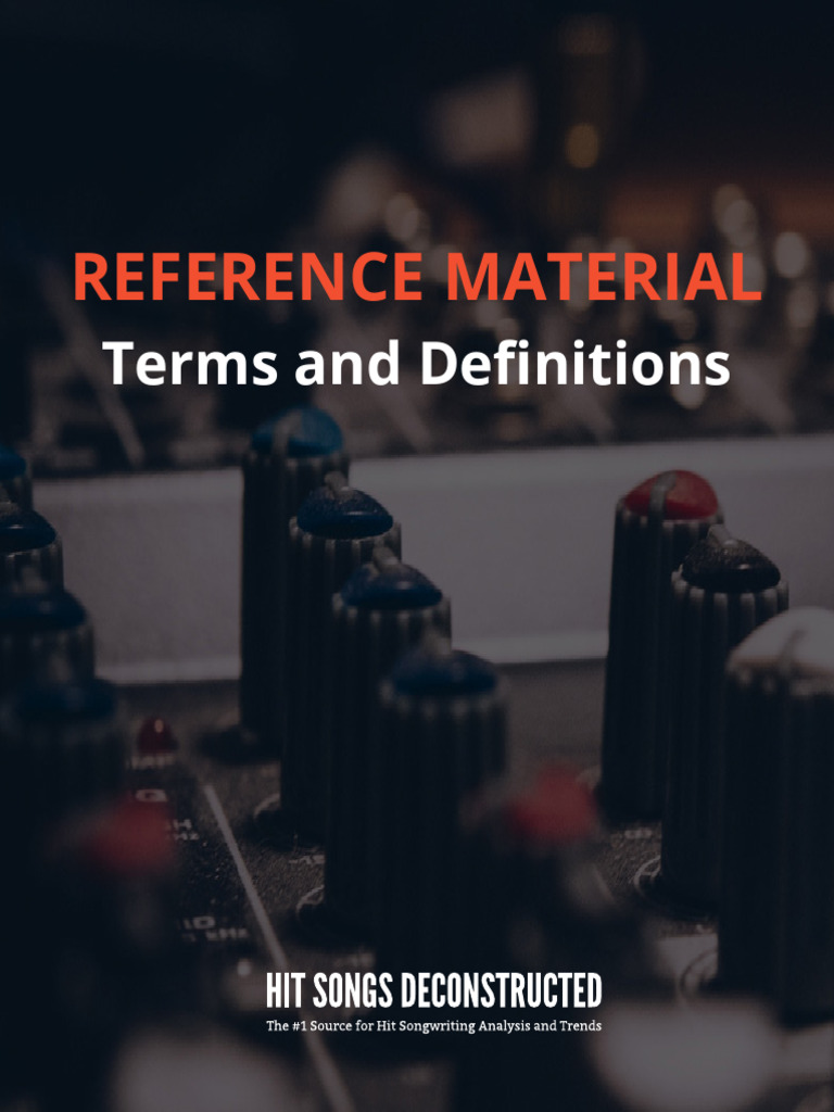 Hit Songs Deoncstructed Terms and Definitions MaxMartinHits | PDF ...