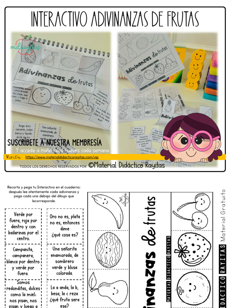 Adivinanzas de Frutas para Niños | PDF