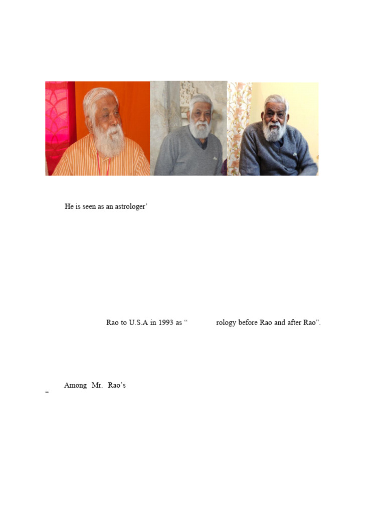 Legacy of K.N. Rao in Astrology | PDF | Hindu Astrology | New Age Practices