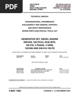帽子 40's U.S.ARMY AIR FORCE TYPE A-4 MEP806A Technical Manual Repair Parts TM 9 6115 645 24P