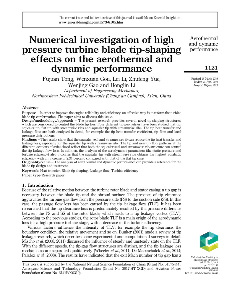 2019-Numerical Investigation of High Pressure Turbine Blade Tip-Shaping ...