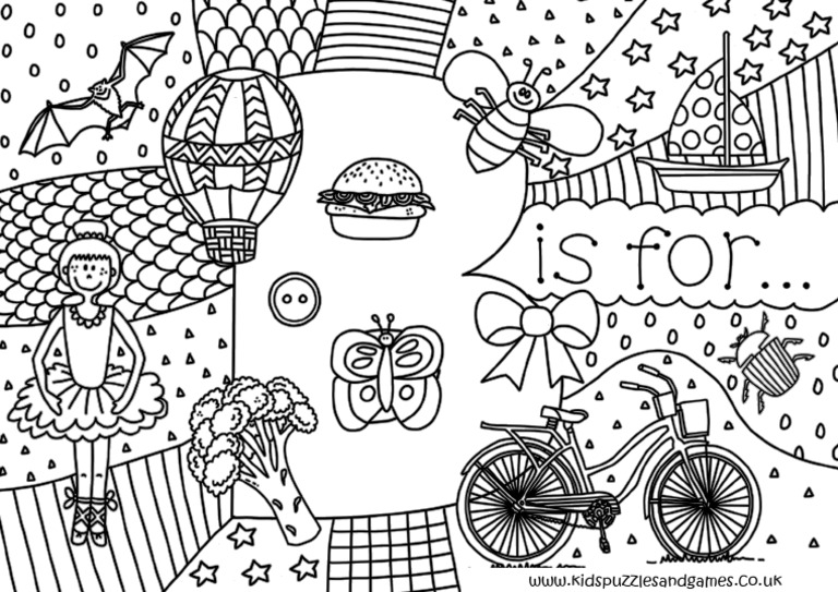 B Is For Detailed Colouring | PDF