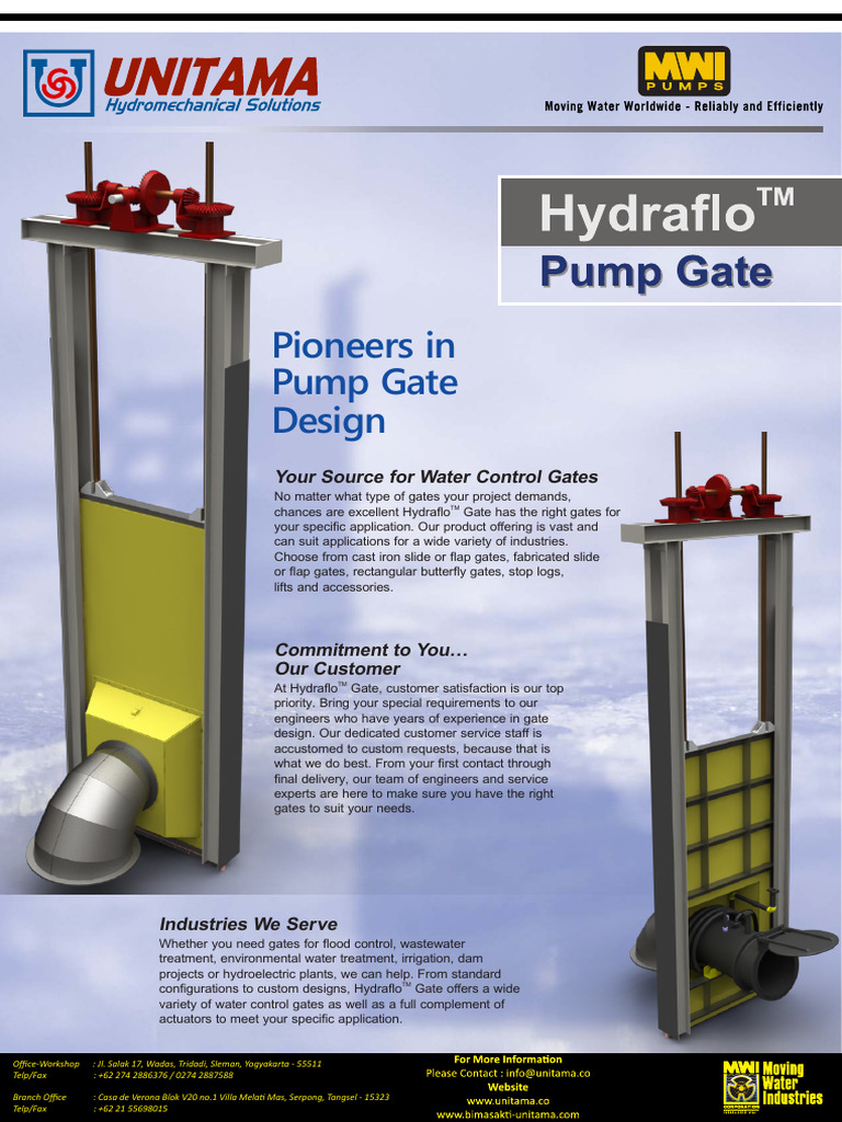 Brosur Pump Gate Hydraflo REV1.6 | PDF | Mechanical Engineering