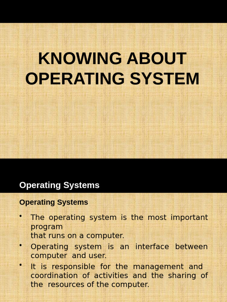 TYPES OF OPERATING SYSTEM | PDF | Graphical User Interfaces | Operating ...