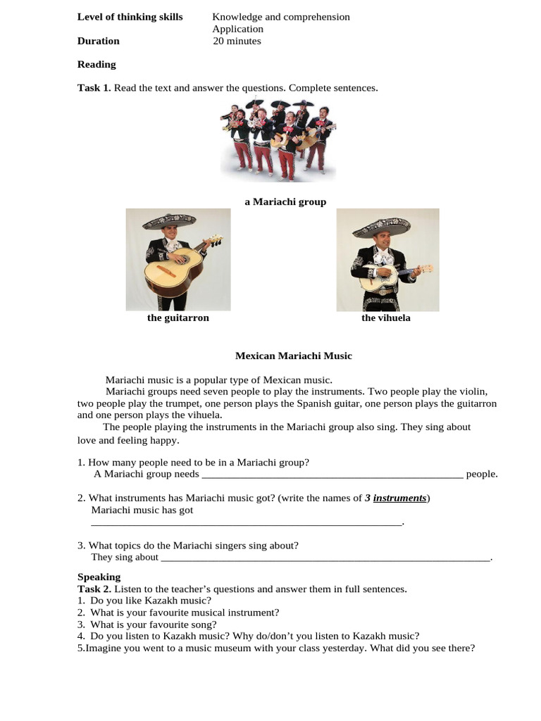 Understanding Mariachi Music Basics | PDF