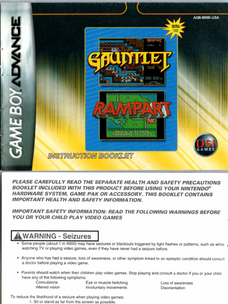 2 Games in One! - Gauntlet + Rampart (USA) | PDF