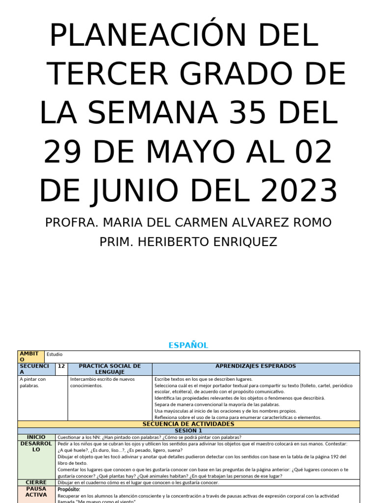 Del 29 Al 2 de Junio1 | PDF | Evaluación