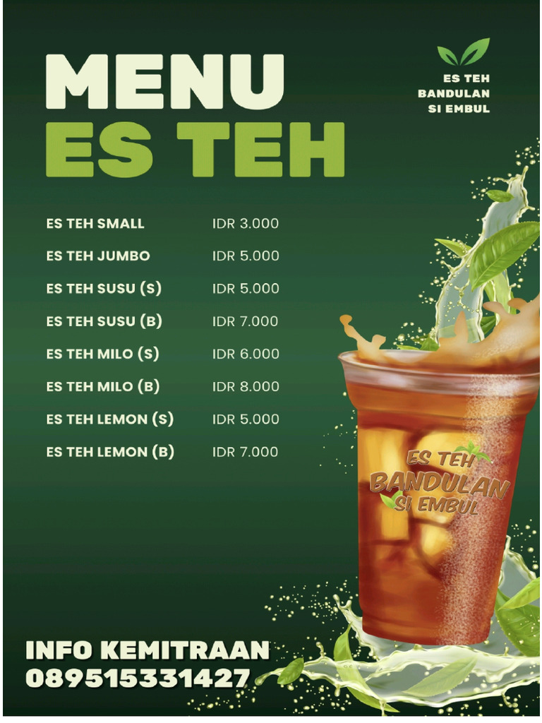 Es Teh Bandulan Si Embul | PDF