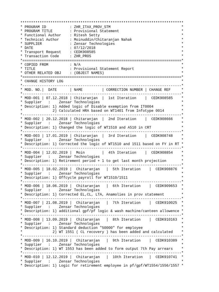Provisional Statement Report | PDF | Computer Programming | Software ...