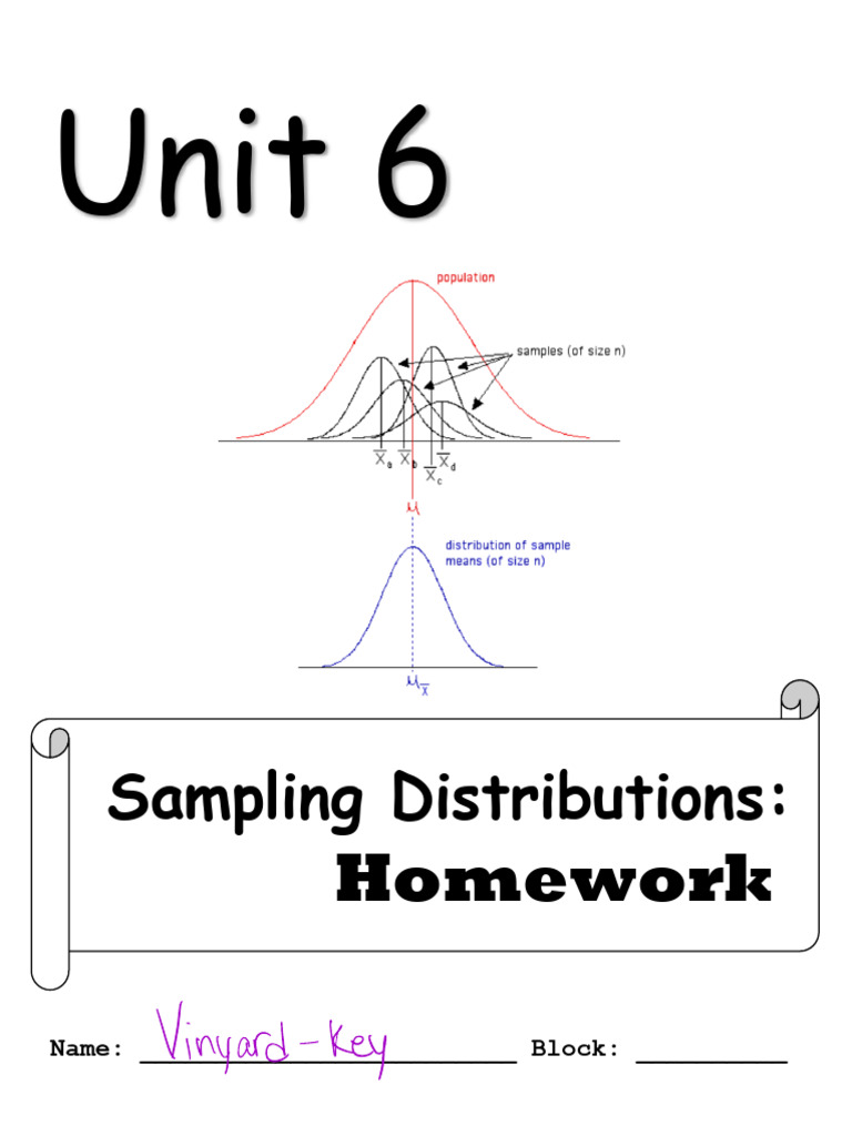 Sampling Distributions Homework Guide | PDF | Standard Deviation ...