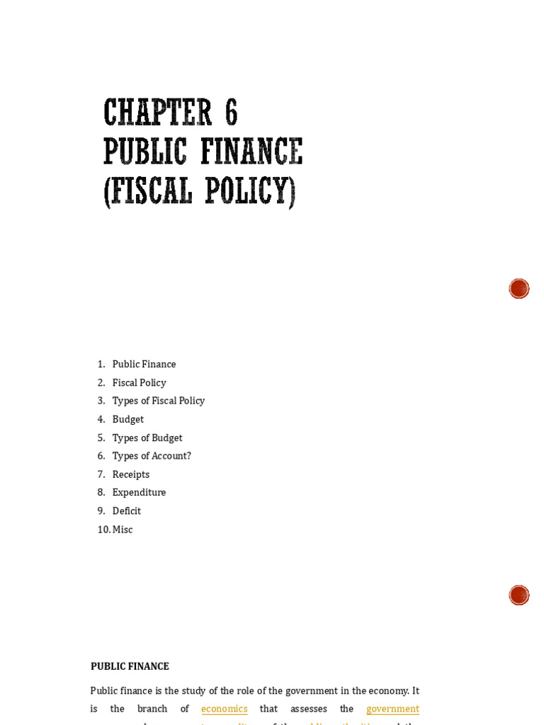 Overview of Public Finance and Fiscal Policy | PDF | Taxes | Fiscal Policy