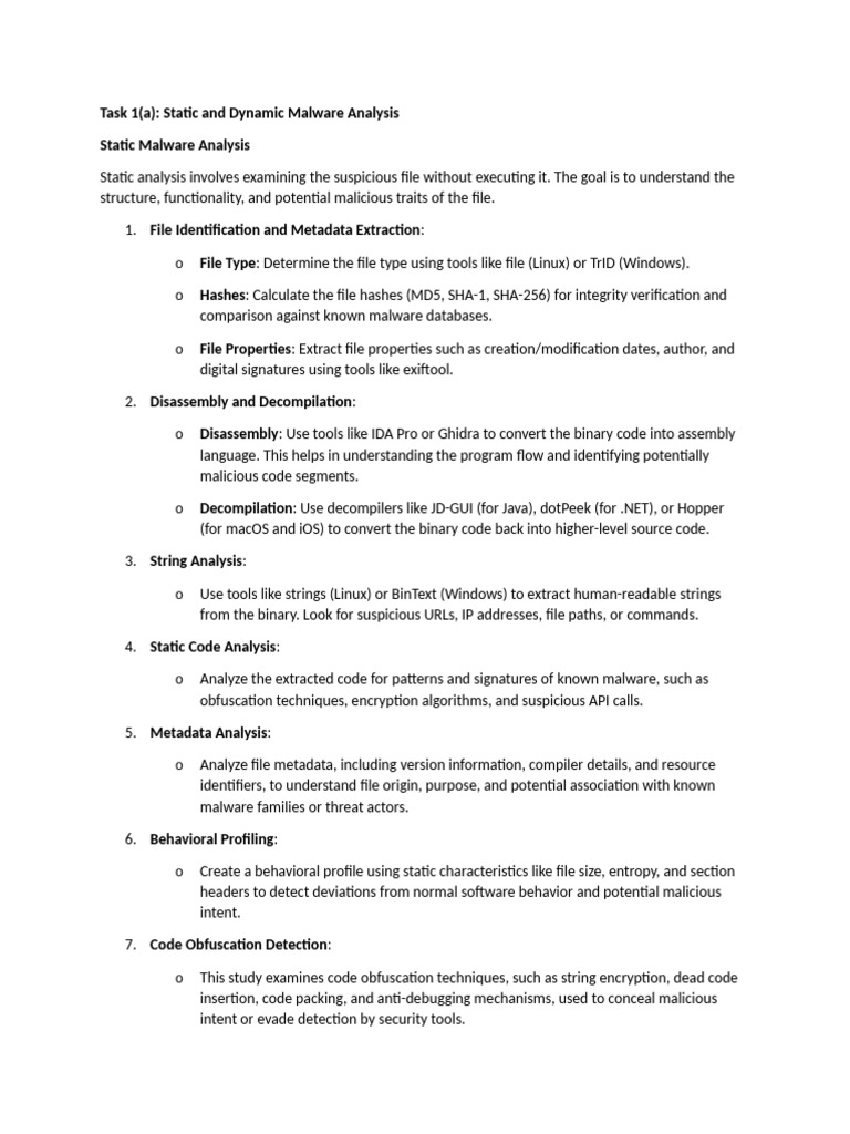 Malware Analysis and Persistence Actions | PDF | Malware | File ...