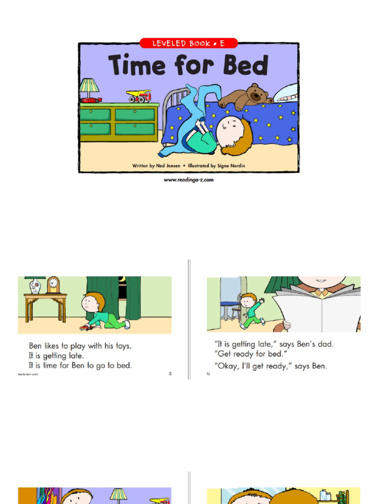 E. Time For Bed | PDF