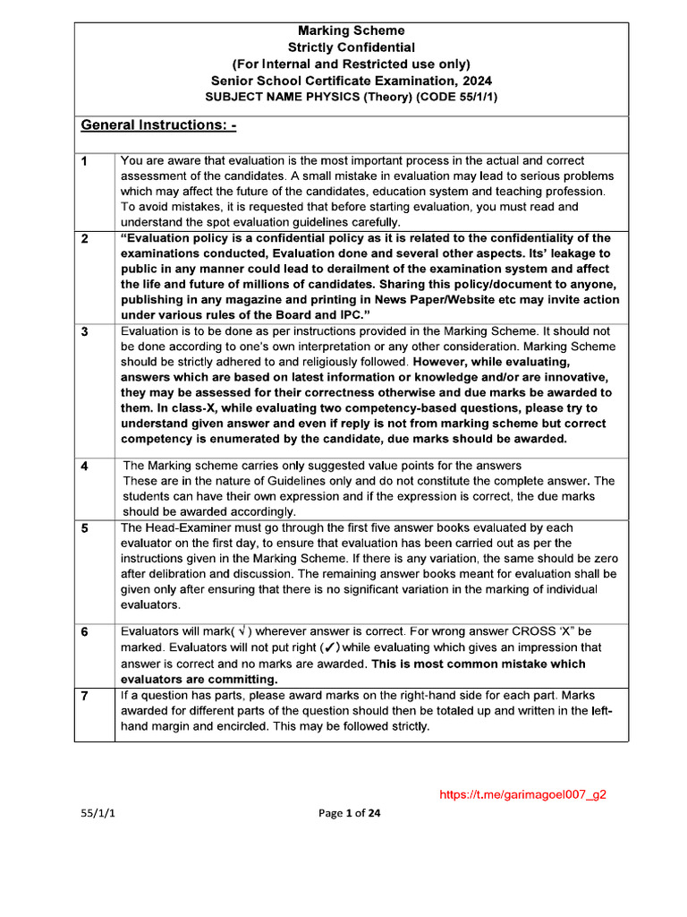 Cbse 12th 2024 set 1 physics solution pdf